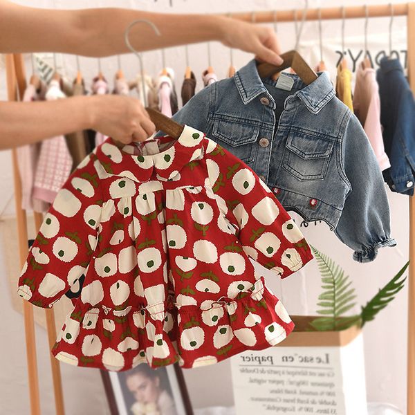 baby girls spring autumn clothing set denim jackeet+dress children 2pieces tracksuit kids clothes girls outfits, White
baby girls spring autumn clothing set denim jackeet+dress children 2pieces tracksuit kids clothes girls outfits, White