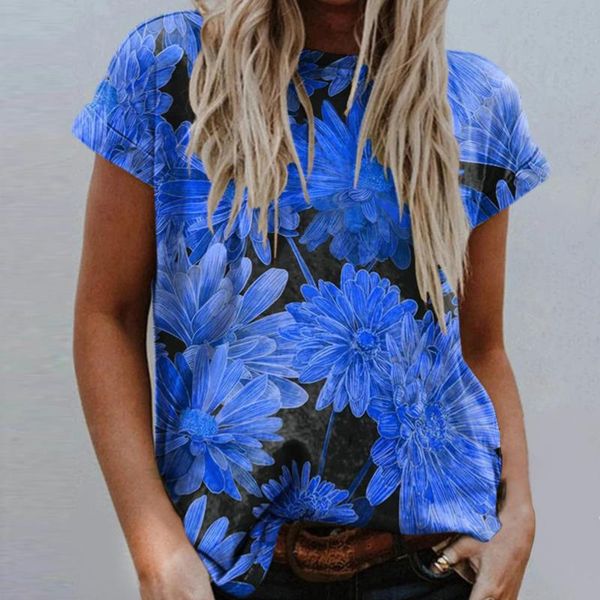 summer for women clothing chrysanthemum print ladies round neck short sleeve casual pullover loose female shirt women's t-shirt, White
summer for women clothing chrysanthemum print ladies round neck short sleeve casual pullover loose female shirt women's t-shirt, White