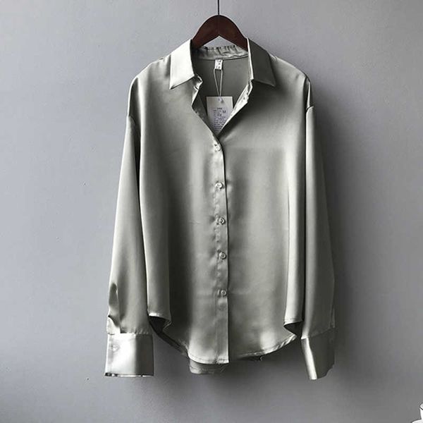 spring stain shirt female loose long-sleeved blouse womens and s streetwear solid losoe ladies 210531, White
spring stain shirt female loose long-sleeved blouse womens and s streetwear solid losoe ladies 210531, White