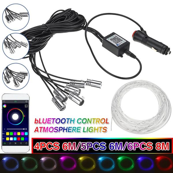 strips 6m/8m el wire rgb multicolor led strip bluetooth app control car interior light neon atmosphere lamp with dc 12v driver
strips 6m/8m el wire rgb multicolor led strip bluetooth app control car interior light neon atmosphere lamp with dc 12v driver