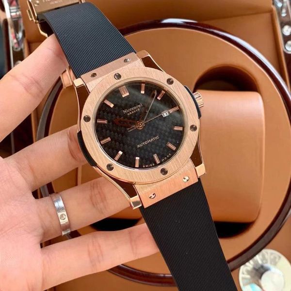wristwatches 3a men watch automatic mechanical stainless steel watches silver grey titanium black leather rose gold coffer blue, Slivery;brown
wristwatches 3a men watch automatic mechanical stainless steel watches silver grey titanium black leather rose gold coffer blue, Slivery;brown