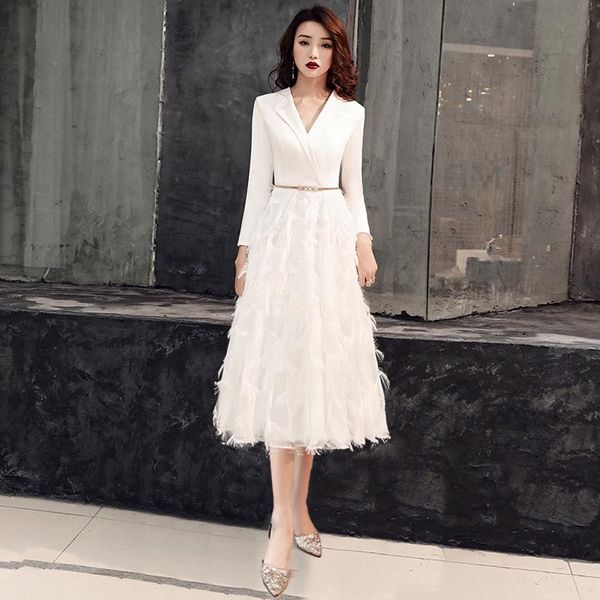 party dresses 2021 white evening elegant lace gowns long formal dress styles women prom lf231, White;black
party dresses 2021 white evening elegant lace gowns long formal dress styles women prom lf231, White;black