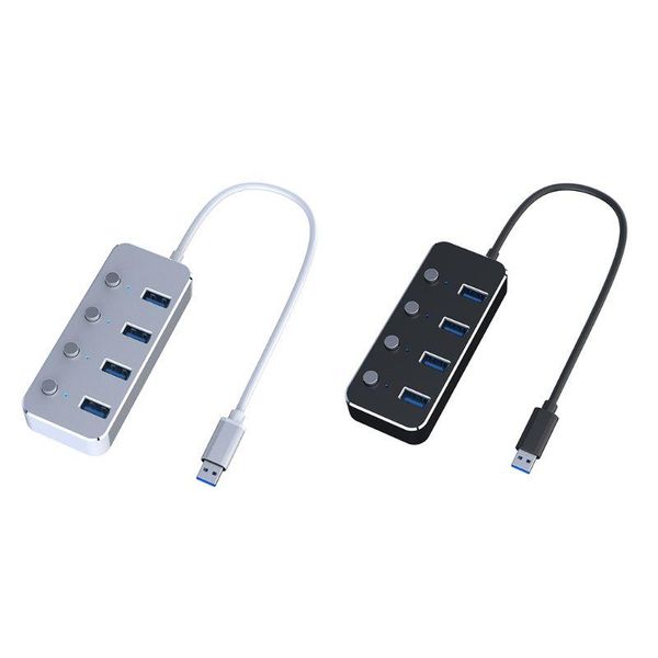 hubs aluminum alloy 4 port usb 3.0 hub high speed 5gbps extender splitter with individual on/off switch for pc lapkit
hubs aluminum alloy 4 port usb 3.0 hub high speed 5gbps extender splitter with individual on/off switch for pc lapkit