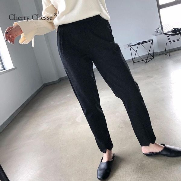 women's pants & capris cherry chesse vintage women elastic waist pocket solid trousers autumn casual fashion, Black;white
women's pants & capris cherry chesse vintage women elastic waist pocket solid trousers autumn casual fashion, Black;white