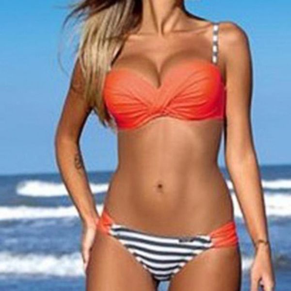 women's swimwear women bikini 2021 padded push up bra striped briefs swimsuit bathing suit summer 2 piece sets sui, White;black
women's swimwear women bikini 2021 padded push up bra striped briefs swimsuit bathing suit summer 2 piece sets sui, White;black
