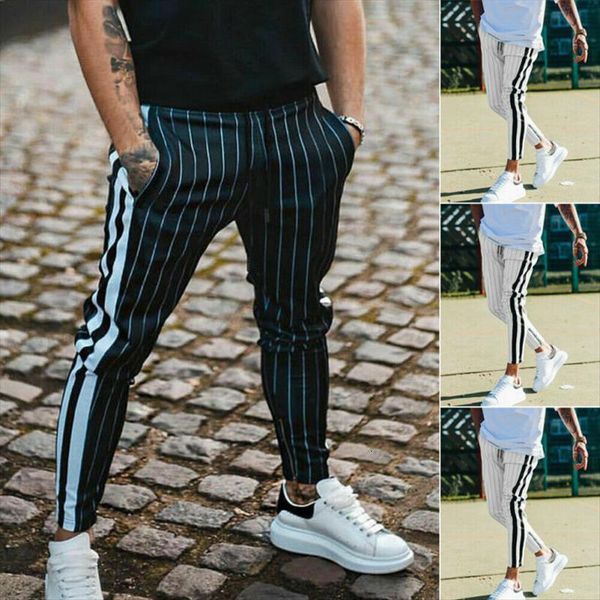 fashion england style striped women pants man long pencil joggers trousers casual streetwear drawstring side stripe slacks, Black
fashion england style striped women pants man long pencil joggers trousers casual streetwear drawstring side stripe slacks, Black