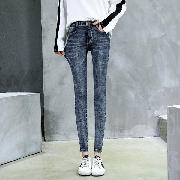 women's jeans 2021 plus size button women high waist black pants elastic skinny pencil stretchy trousers, Blue
women's jeans 2021 plus size button women high waist black pants elastic skinny pencil stretchy trousers, Blue