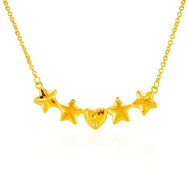 pendant necklaces 2021 ladies european and american fashion lucky star five-pointed small love necklace heart-shaped clavicle chain jewelry, Silver
pendant necklaces 2021 ladies european and american fashion lucky star five-pointed small love necklace heart-shaped clavicle chain jewelry, Silver