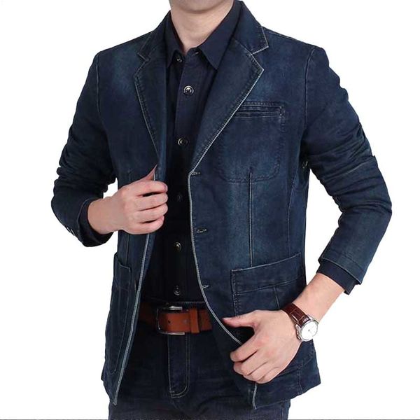 jackets fashion denim jacket men business casual slim fit suit jeans coat office military vintage blazer cotton, Black;brown
jackets fashion denim jacket men business casual slim fit suit jeans coat office military vintage blazer cotton, Black;brown