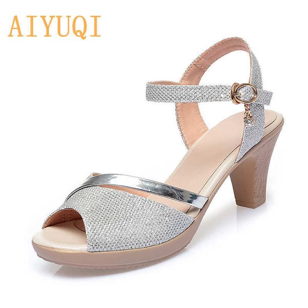aiyuqi women's sandals golden summer new women's shoes open toe roman sandals women high-heel fashion sandals women y0721, Black
aiyuqi women's sandals golden summer new women's shoes open toe roman sandals women high-heel fashion sandals women y0721, Black