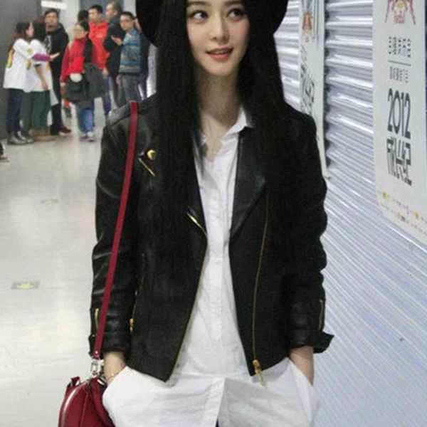 women's jackets short leather women autumn slim moto biker zipper ladies korean fashion coat female clothes xs black 5998, Black;brown
women's jackets short leather women autumn slim moto biker zipper ladies korean fashion coat female clothes xs black 5998, Black;brown