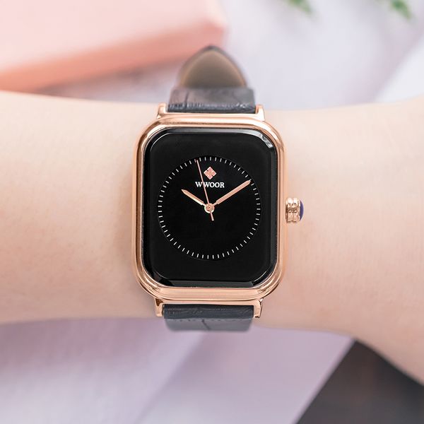 wwoor 2021 womens square watches brand luxury ladies dress quartz wristwatch fashion black leather montre femme reloj mujerg, Slivery;brown
wwoor 2021 womens square watches brand luxury ladies dress quartz wristwatch fashion black leather montre femme reloj mujerg, Slivery;brown