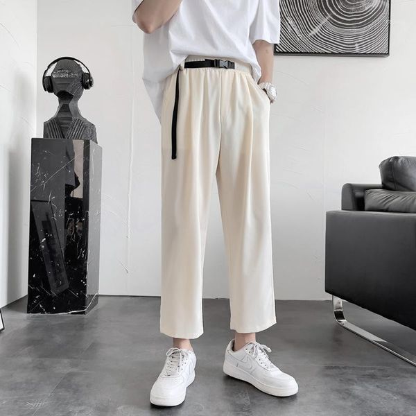 men's pants 2021 solid color straight-leg summer loose trendy brand drape korean casual nine-point, Black
men's pants 2021 solid color straight-leg summer loose trendy brand drape korean casual nine-point, Black