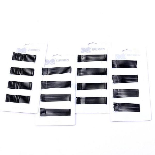 / set 6cm 28pcs black word clip hairpin paint wavy arc straight hair accessories, Slivery;white
/ set 6cm 28pcs black word clip hairpin paint wavy arc straight hair accessories, Slivery;white