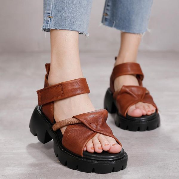 sandals women summer shoes retro genuine leather 2021 hook & loop wedges handmade leisure platform zapatos de mujer, Black
sandals women summer shoes retro genuine leather 2021 hook & loop wedges handmade leisure platform zapatos de mujer, Black