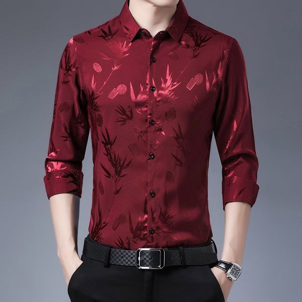2021 spring and autumn middle-aged long sleeved printed cardigan busins casual men's shirt fashion brand, Black
2021 spring and autumn middle-aged long sleeved printed cardigan busins casual men's shirt fashion brand, Black