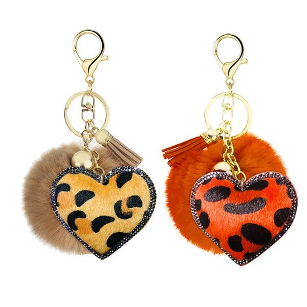 keychains korean velvet rhinestone leopard pattern love hair ball key ring pendant bell accessories bag ornament, Silver
keychains korean velvet rhinestone leopard pattern love hair ball key ring pendant bell accessories bag ornament, Silver