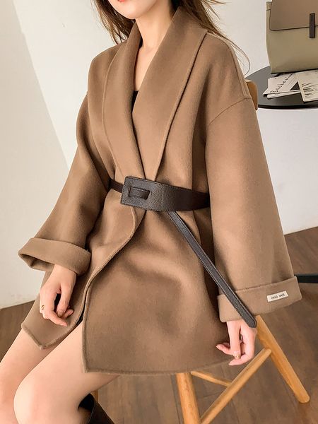 autumn and winter womens wool jacket fashion short jacket thickened slim, Tan;black
autumn and winter womens wool jacket fashion short jacket thickened slim, Tan;black