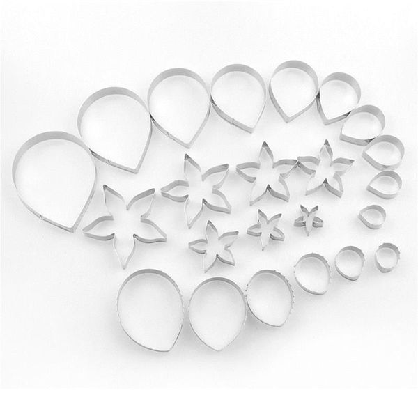 cake tools rose flower petal caly mold stainless steel diy fondant cutter slicer biscuit mould decorating 23pcs/set
cake tools rose flower petal caly mold stainless steel diy fondant cutter slicer biscuit mould decorating 23pcs/set