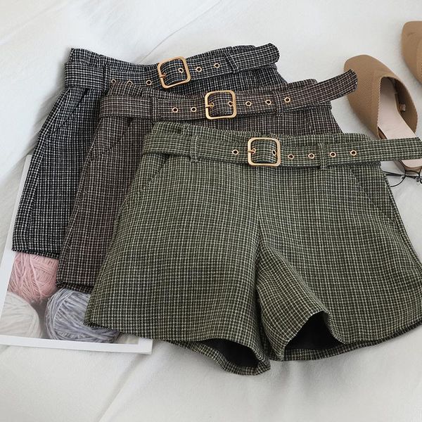 korean sweet women plaid sashes shorts casual female zipper high waist vintage mujer empire mini loose women's, White;black
korean sweet women plaid sashes shorts casual female zipper high waist vintage mujer empire mini loose women's, White;black
