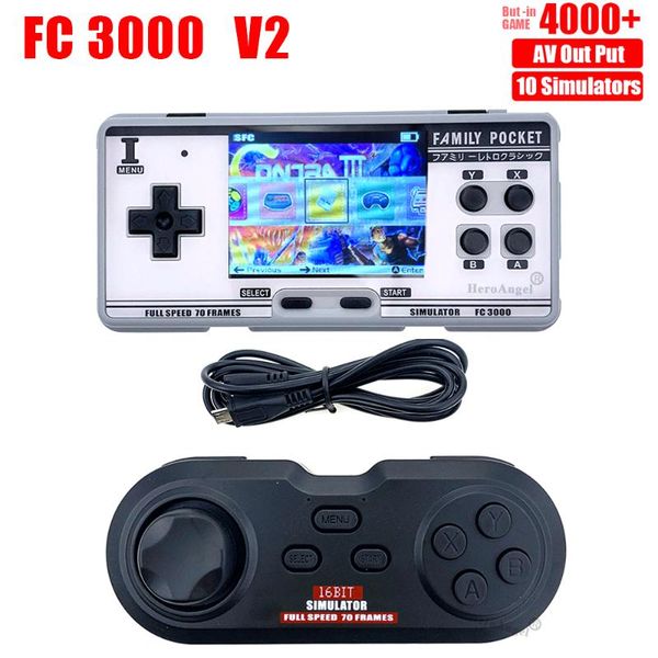 portable game players fc3000 v2 classic retro handheld console support video player 10 format cartridge family
portable game players fc3000 v2 classic retro handheld console support video player 10 format cartridge family