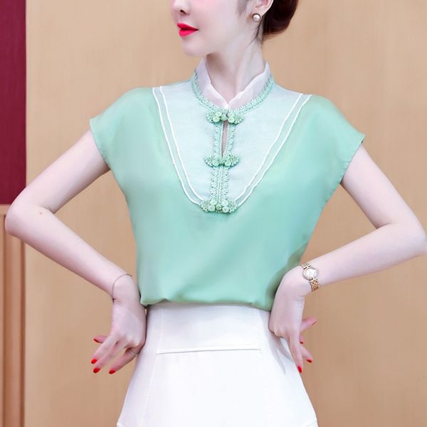 chinese style clothing women fahion summer retro shirts chiffon blouses vintage cheongsam t-shirt ladies chinese 11408, Red
chinese style clothing women fahion summer retro shirts chiffon blouses vintage cheongsam t-shirt ladies chinese 11408, Red