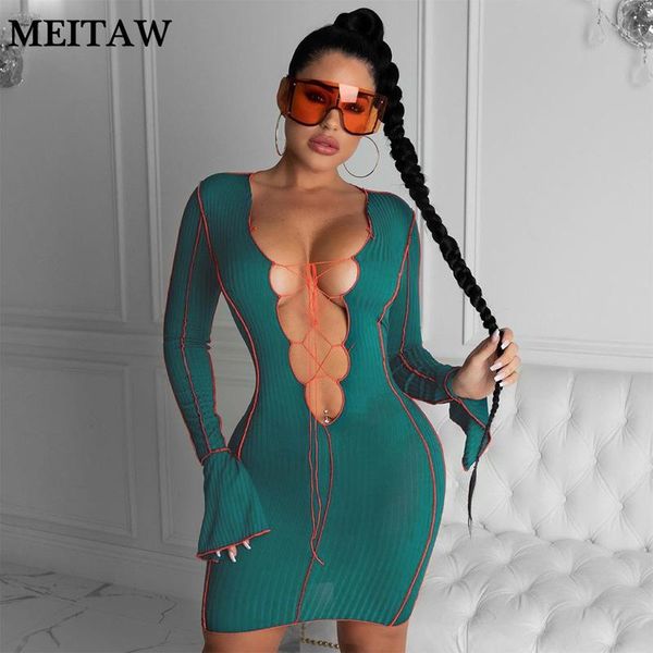casual dresses 2021 spring women long flare sleeve mini dress lace up deep v neck club party patchwork ribbed bodycon, Black;gray
casual dresses 2021 spring women long flare sleeve mini dress lace up deep v neck club party patchwork ribbed bodycon, Black;gray