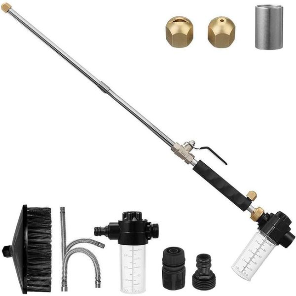 hydro jet high pressure power washer wand extendable sprayer with flexible hose nozzle foam connon pivoting brush storage bags
hydro jet high pressure power washer wand extendable sprayer with flexible hose nozzle foam connon pivoting brush storage bags