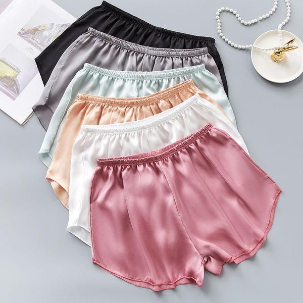 women's sleepwear fashion satin women pajama shorts 2021 summer female korean style cute elastic waist plus size solid cool bottoms, Black;red
women's sleepwear fashion satin women pajama shorts 2021 summer female korean style cute elastic waist plus size solid cool bottoms, Black;red