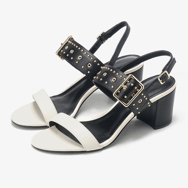 europe rivet peep toe heels buckle with thick square high heel women's cool shoes luxury summer fashion sandals, Black
europe rivet peep toe heels buckle with thick square high heel women's cool shoes luxury summer fashion sandals, Black
