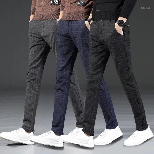 fashion men pants spring autumn trousers male classic business casual full length men's, Black
fashion men pants spring autumn trousers male classic business casual full length men's, Black