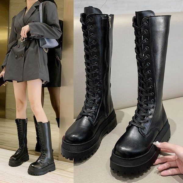 boots women's autumn winter 2021 riding high leather no more than knee knight, Black
boots women's autumn winter 2021 riding high leather no more than knee knight, Black