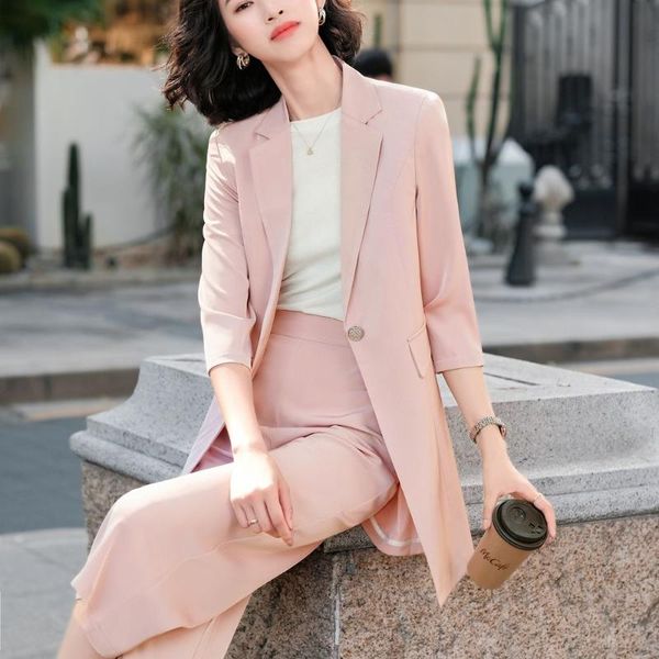 work suits for women office sets jacket and pants set professional clothes women's two piece, White
work suits for women office sets jacket and pants set professional clothes women's two piece, White