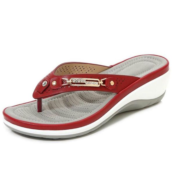 summer women slippers metal button slides shoes wedge beach sandals outside platform leisure flip flop, Black
summer women slippers metal button slides shoes wedge beach sandals outside platform leisure flip flop, Black