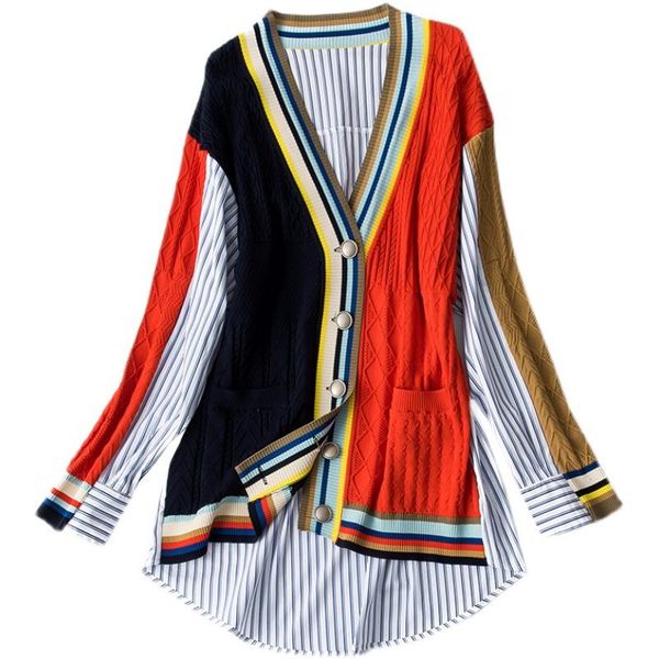 women's sweaters korean college style women casual fashion streetwear girl cute loose knitting sweater lady patchwork female design clo, White;black
women's sweaters korean college style women casual fashion streetwear girl cute loose knitting sweater lady patchwork female design clo, White;black