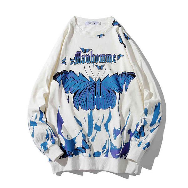 men's flame printed sweatshirt, street casual hip-hop clothing, long sved sweater, harajuku fashion top, Black
men's flame printed sweatshirt, street casual hip-hop clothing, long sved sweater, harajuku fashion top, Black