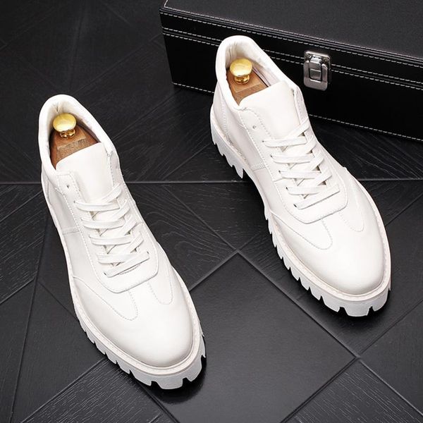 boots men's casual genuine leather handsome white shoes lace-up platform boot young teenage ankle botas hombre chaussure homme, Black
boots men's casual genuine leather handsome white shoes lace-up platform boot young teenage ankle botas hombre chaussure homme, Black