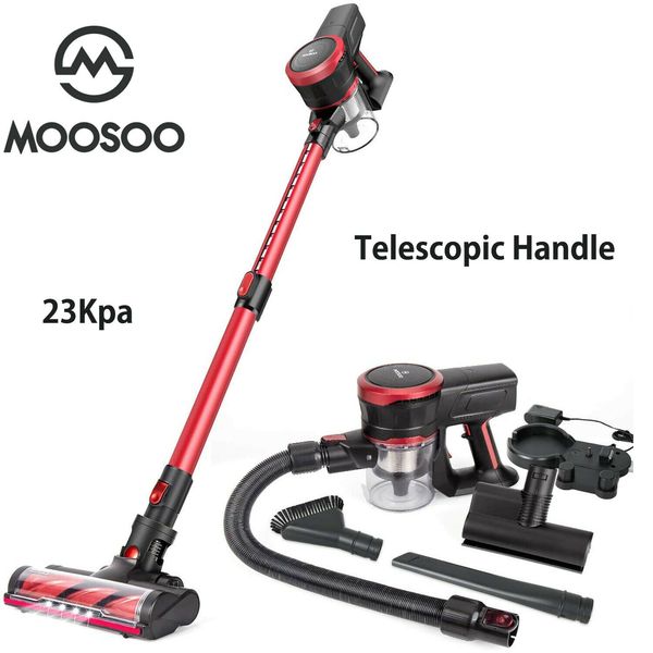 moosoo k17u 23kpa cordless stick vacuum cleaner strong suction 200w brushless moter with telescopic tube for pet hair carpet cars
moosoo k17u 23kpa cordless stick vacuum cleaner strong suction 200w brushless moter with telescopic tube for pet hair carpet cars