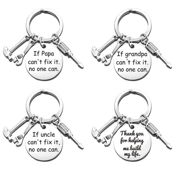 mini tools pendant key chain dad papa grandpa key holder hammer screwdriver wrench keychain for men father's day gifts, Silver
mini tools pendant key chain dad papa grandpa key holder hammer screwdriver wrench keychain for men father's day gifts, Silver