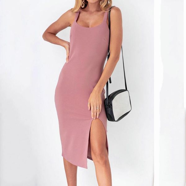 casual dresses women summer solid color dress sleeveless ladies elegant evening party split female formal #3, Black;gray
casual dresses women summer solid color dress sleeveless ladies elegant evening party split female formal #3, Black;gray