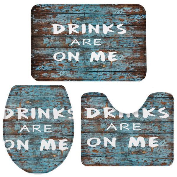 bath accessory set vintage wooden board texture with funny text toilet cover mat pedestal rug non-slip bathroom
bath accessory set vintage wooden board texture with funny text toilet cover mat pedestal rug non-slip bathroom