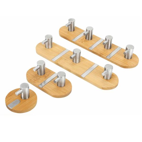 hooks & rails bamboo stainless steel wall hook self adhesive sticky hanging for coat key bags kitchen bathroom storage holder rack
hooks & rails bamboo stainless steel wall hook self adhesive sticky hanging for coat key bags kitchen bathroom storage holder rack