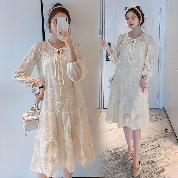 maternity dresses 1987# clothes spring autumn long sleeves lace solid color loose stylish dress for pregnant women pregnancy, White
maternity dresses 1987# clothes spring autumn long sleeves lace solid color loose stylish dress for pregnant women pregnancy, White