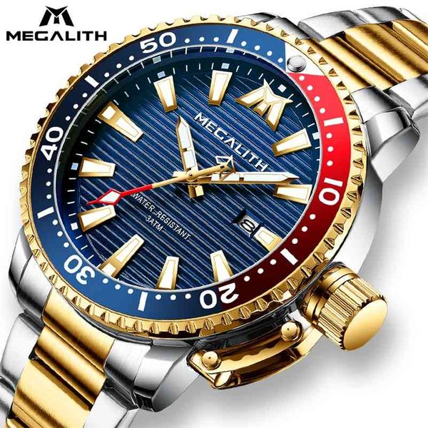 megalith gold full steel watches men luminous sports quartz date watch men sport waterproof military wrist watch with velvet bag 210329, Slivery;brown
megalith gold full steel watches men luminous sports quartz date watch men sport waterproof military wrist watch with velvet bag 210329, Slivery;brown