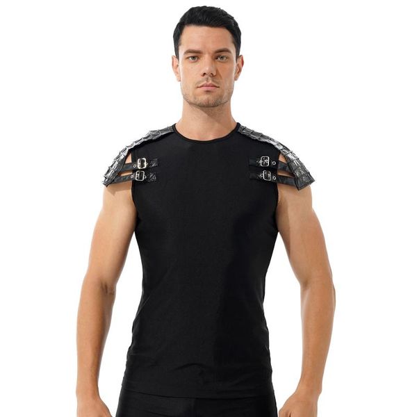 bras sets men exotic tanks wetlook patent leather shoulder t-shirt gothic punk black round neck for halloween rock concert, Red;black
bras sets men exotic tanks wetlook patent leather shoulder t-shirt gothic punk black round neck for halloween rock concert, Red;black
