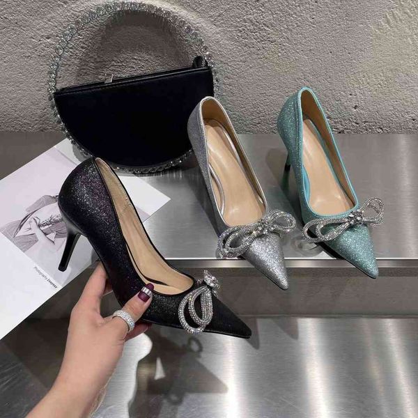 pointed toe women sandals slippers bow design crystal thin high heels shining bling fashion sandals pumps party shoes 210513, Black
pointed toe women sandals slippers bow design crystal thin high heels shining bling fashion sandals pumps party shoes 210513, Black