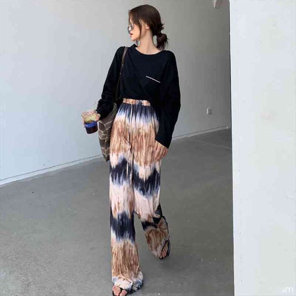 missnight wide leg pants tie dye loose pants for women korean style elastic waist drawstring streetwear casual long, Black;white
missnight wide leg pants tie dye loose pants for women korean style elastic waist drawstring streetwear casual long, Black;white