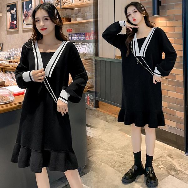 bras pregnant women's autumn clothes 2021 pregnancy large loose thin black knitted skirt small dress, Red;black
bras pregnant women's autumn clothes 2021 pregnancy large loose thin black knitted skirt small dress, Red;black