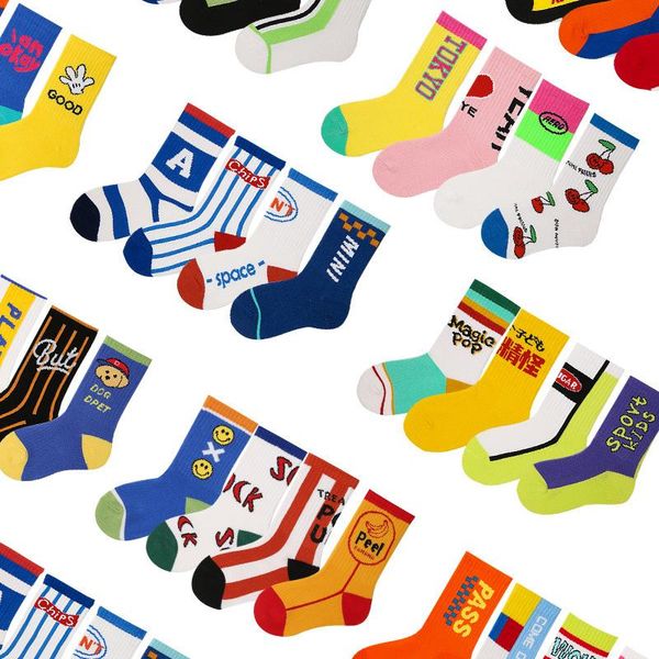 socks 4 pairs children's autumn child kids school letter fun sock for 3-12 years old girls boys cute cotton baby, Pink;yellow
socks 4 pairs children's autumn child kids school letter fun sock for 3-12 years old girls boys cute cotton baby, Pink;yellow