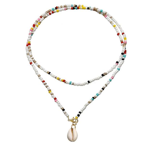 boho women bead necklace handmade multi-layer beads cross shell pendant necklaces for summer jewelry gifts chokers, Golden;silver
boho women bead necklace handmade multi-layer beads cross shell pendant necklaces for summer jewelry gifts chokers, Golden;silver